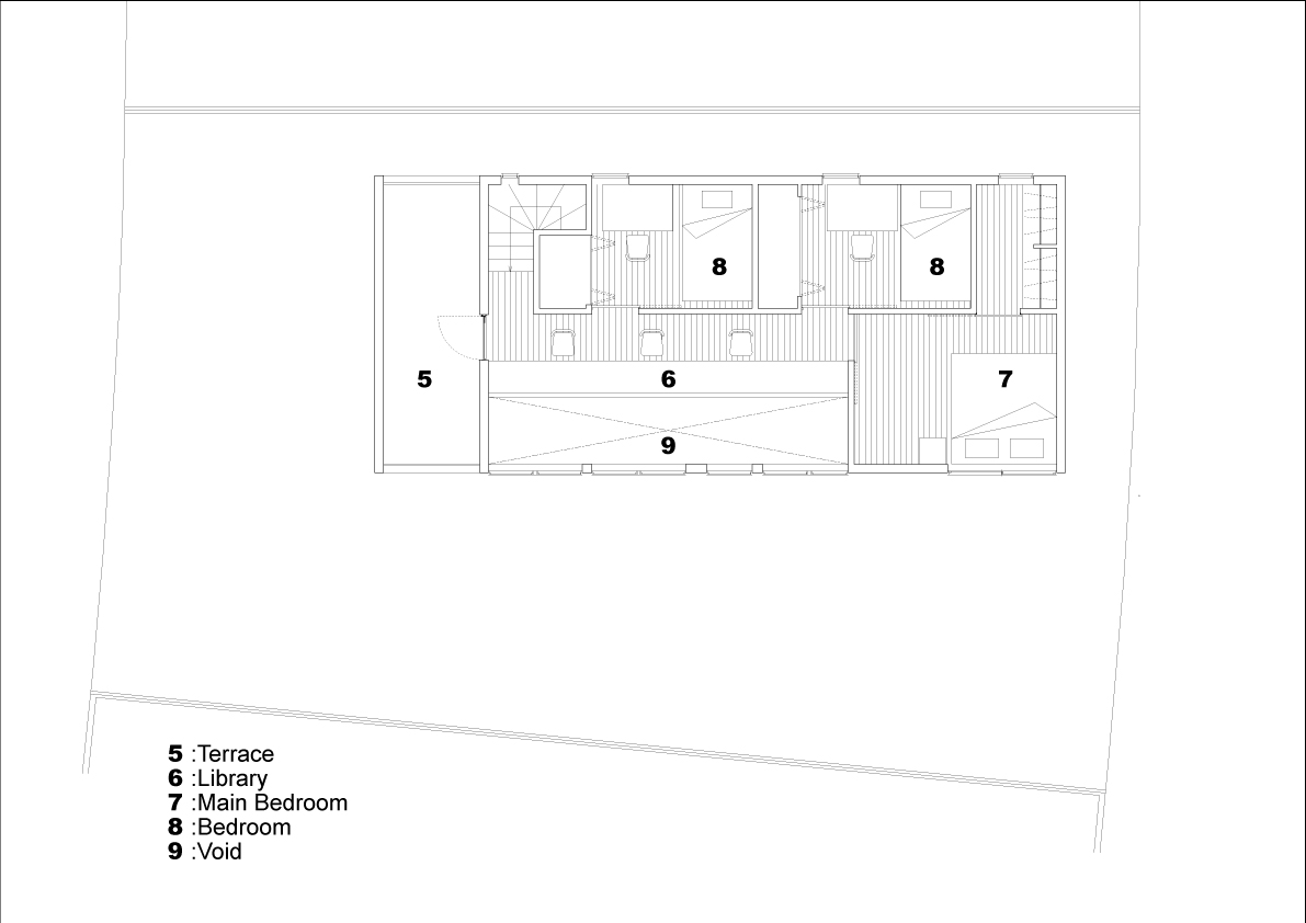 函の家｜平面図２階