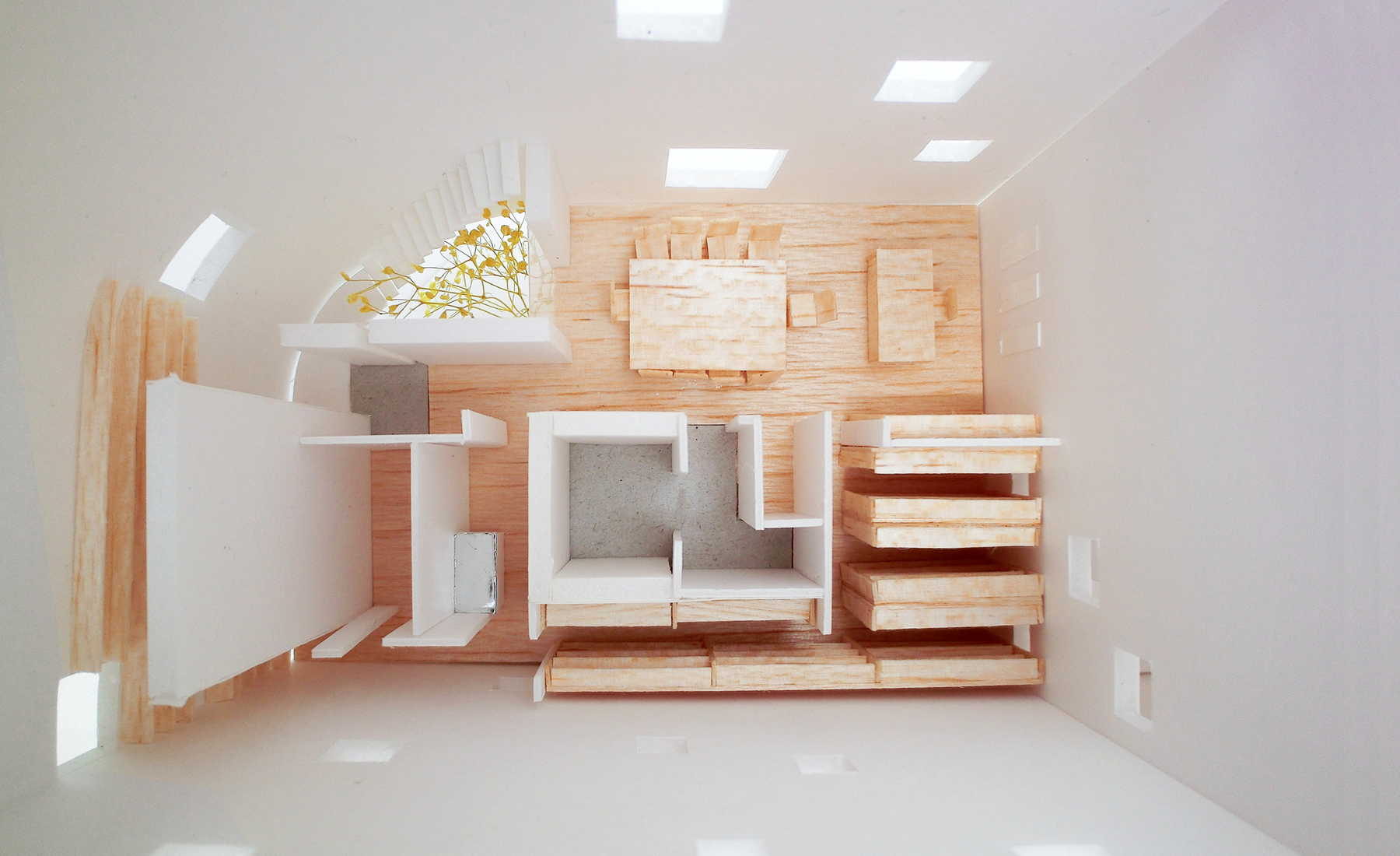 2階平面。書道教室と書庫。