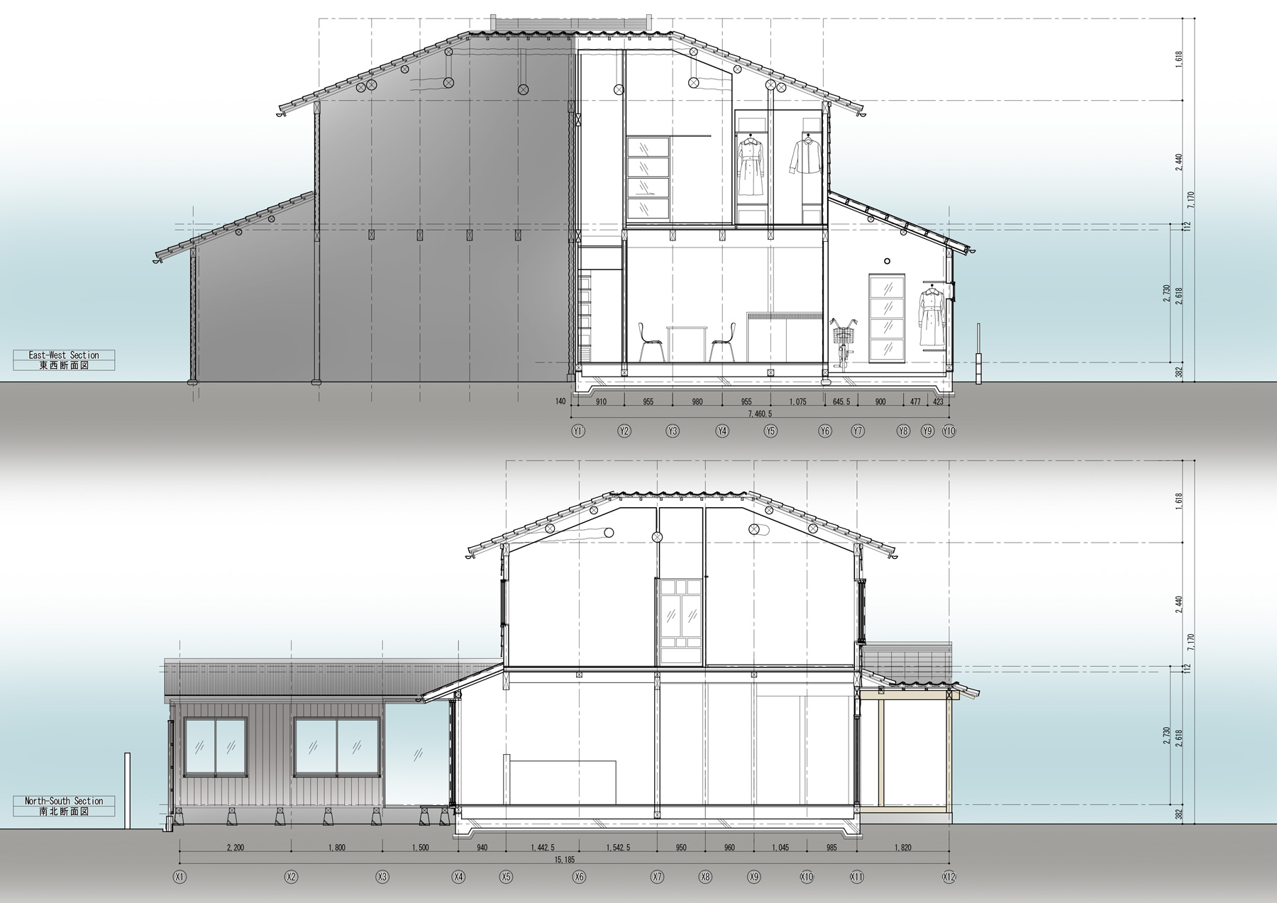 草臥の家｜断面図
