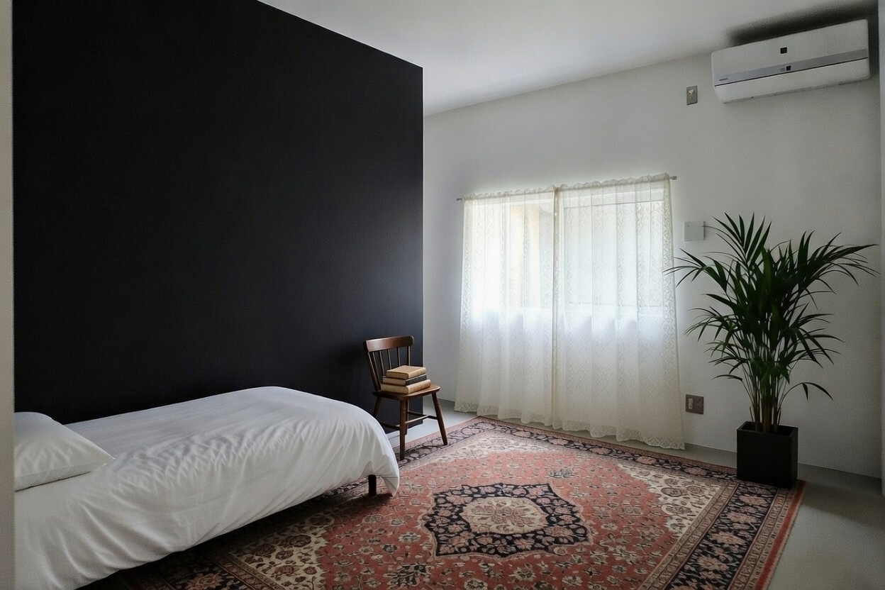 1階ゲストハウスの宿泊室。各室ともトイレ・シャワーを完備。