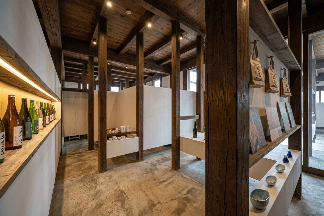 季節のお酒と通年のお酒。その他関連グッズなどの販売。